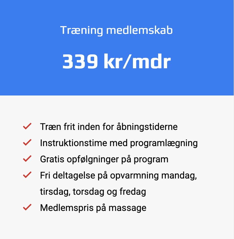 Fitness medlemskab